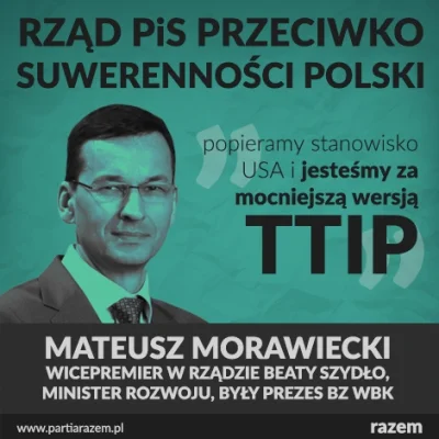 lewactwo - Poparcie TTIP przez ministra Waszczykowskiego nie było, jak się okazuje, p...