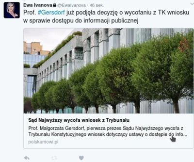 Watchdog_Polska - Nasz apel przyniósł skutek. Sąd Najwyższy wycofuje wniosek z TK odn...