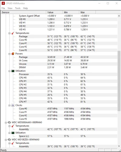 y.....w - Temperatury są okej?
(I to normalne, że #!$%@? cały czas na 4,2ghz ? (max,...