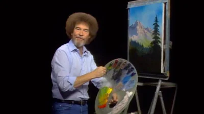 Atreyu - Bob Ross - szanujesz plusujesz. Zmarły w 1995 roku amerykański malarz. Specj...