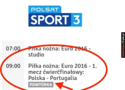 Mzil - Już dzisiaj o 9 rano zostanie powtórzony mecz Polska-Portugalia w związku z ni...