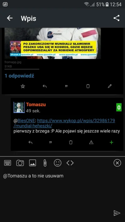 BiesONE - @Tomaszu a to nie usuwam za to łap plus zero ;)