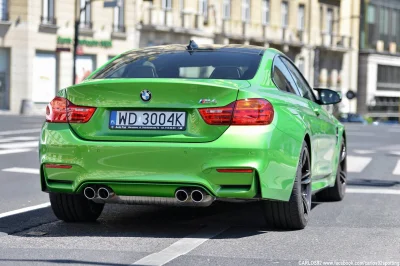 scrappcio - #autko #heheszki dla #prgoramisty BMW M4 F82 kolor #java green