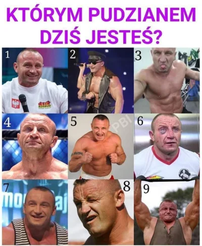 Brajanusz_hejterowy - Którym Pudzianem dzisiaj jesteś?
#glupiewykopowezabawy #heheszk...