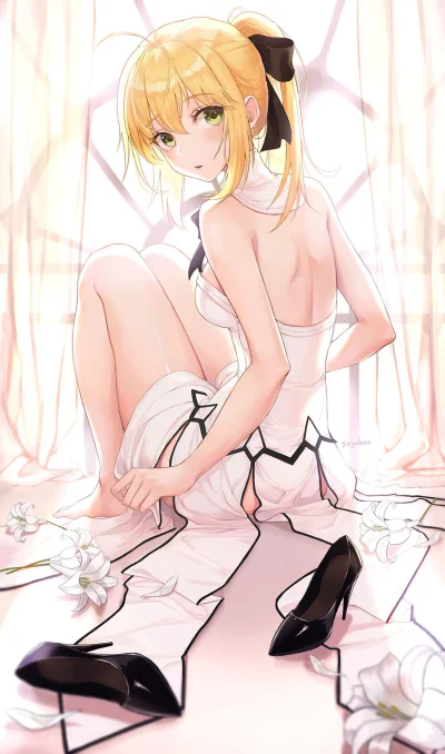 l.....f - (｡◕‿‿◕｡) ale ona mmmm 
#randomanimeshit #fate #fategrandorder #saber #sabe...