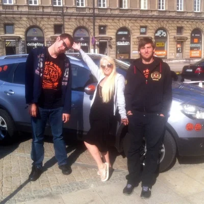 M.....u - #gumball3000 jedna ekipa jechała przez noc i są już w Wa-wie :)