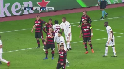 Minieri - De Rossi, Bayer - Roma 2:1
#mecz #golgif