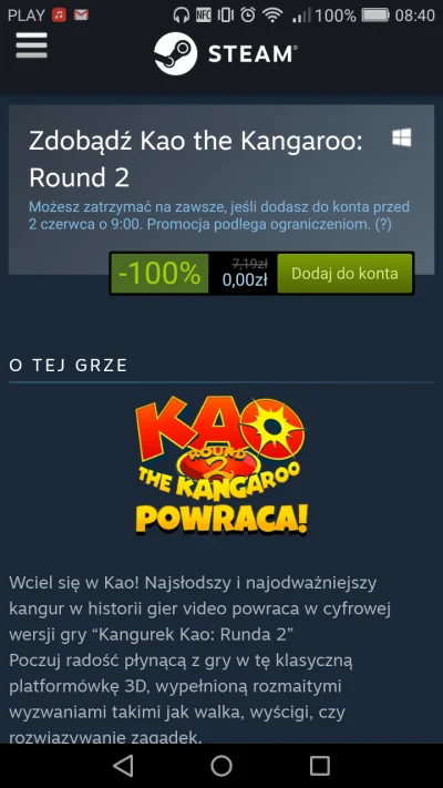 JoszkoBezLancuchow - #gry #steam #rozdajo

Do końca dnia z okazji dnia dziecka, na ...