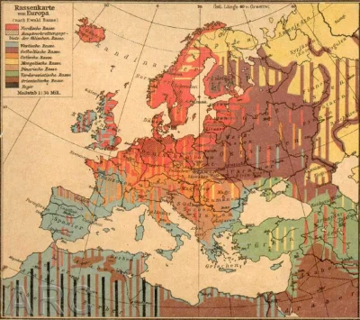 vtgti - @vtgti: Niemiecka mapa typów rasowych w Europie.