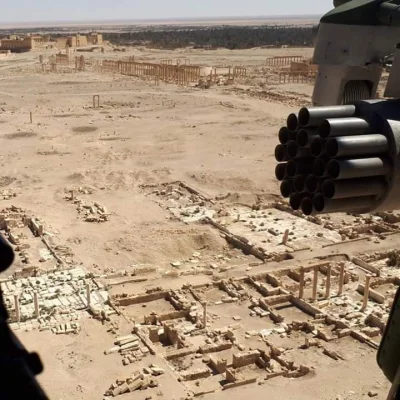 damian-kat - Widok na ruiny starożytnego miasta. Palmyra 
#syria