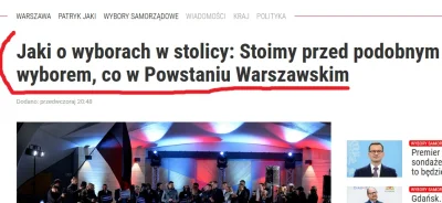 szurszur - P. Jaki na ostatniej prostej kampanii porównał wybory do powstania Warszaw...