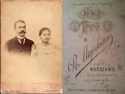 wariag - #bry Warszawa 1897. Anna i Dmitrij Maliewanowie. Ona warszawianka, on podofi...