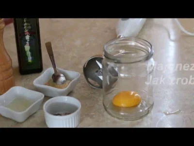 Logan00 - @peetee: jajko, olej, sol, pieprz, musztarda, cytryna + blender ręczny i sł...