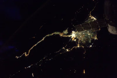 irytacjaniebosklonu - Widok z Międzynarodowej Stacji Kosmicznej na Nil. I kawałek Soj...