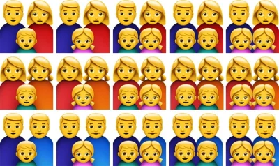 LukCzu - @Ballabird: W iOS tak wglądają emoji przedstawiające rodzinę:

SPOILER