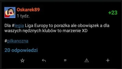 S.....e - Prorocze słowa. 

Lubię bardzo Oskarka, ale kisnę z tego. XDDDD 

#mecz...