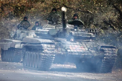 K.....y - Separatystyczny T-72AW 
#czolgi #militaria #donbasfoto