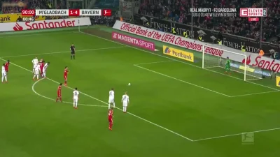 Ziqsu - Robert Lewandowski (rzut karny)
Borussia Moenchengladbach - Bayern 1:[5]
ST...