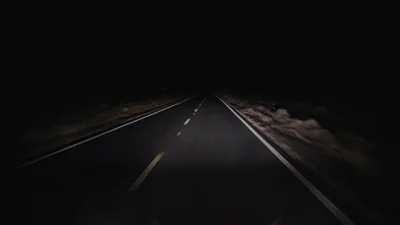 Fingerman1 - @ysqx: Droga na Tomaszów. W nocy niemal pusta, a dużo zupełnie ciemnych ...