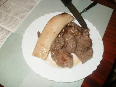 anonymous_derp - Dzisiejsza kolacja: Smażona wołowina, smażona słonina, sól.

#gotu...
