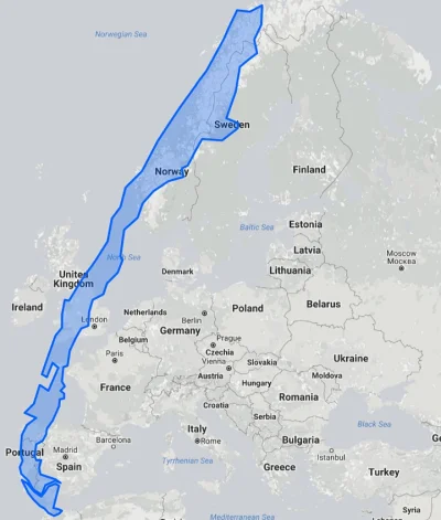 adam2a - Tak wygląda terytorium Chile nałożone na Europę.

#swiat #geografia #cieka...