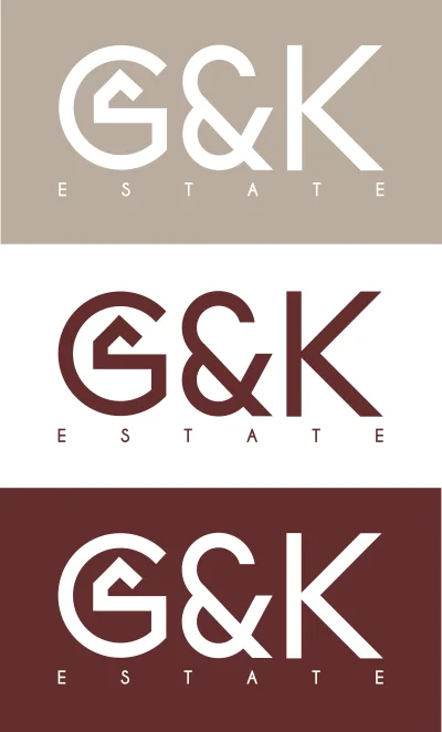 Magnesowa_ - Logo dla firmy zajmującej się obrotem nieruchomościami G&K Estate - wers...