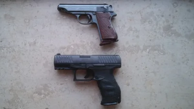 ppqa - Oto ewolucja pistoletu policyjnego Walthera, od PP do PPQ :)
U góry PP w kali...