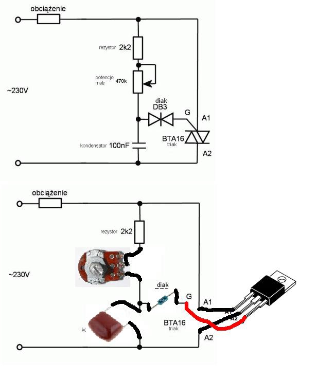 Bta08 600c схема включения