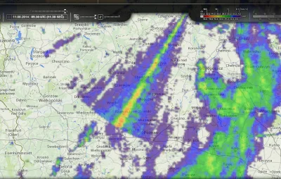 tkowal - Czasami zerkam na radareu.cz jak zbliża się deszcz. I prawie za każdym razem...
