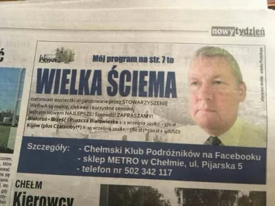 AurenaZPolski - Informacja nieprawdziwa, facet po prostu reklamuje wycieczki