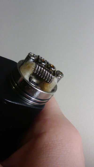 vgf_ - przyszedl buddha. deck 28,5mm. fused clapton 0.5/0.18, 8 zwojow, 3mm, ~0.19ohm...