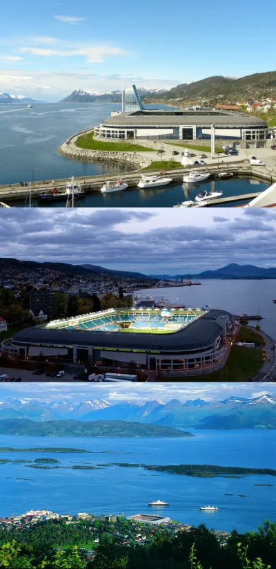 wielki_dziku - Aker Stadion, Molde, Norwegia #pilkanozna #earthporn #stadiony #stadio...