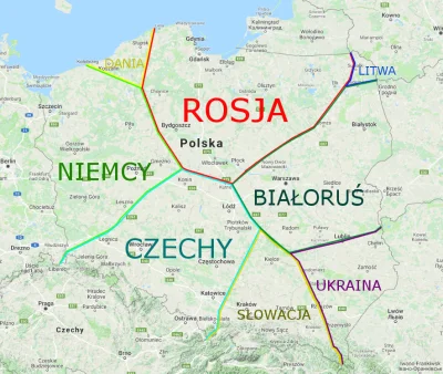 wypoke - Polska podzielona na tereny mające najbliżej do danych państw:

SPOILER

...