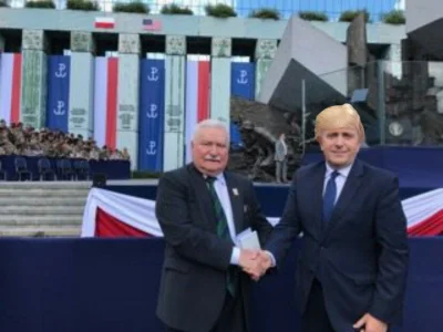 gaim - Nieuchwytna a jednak uchwycona chwila spotkania prezydenta USA z Lechem Wałęsą...