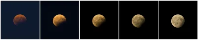 Nedved - Wczorajsze częściowe zaćmienie Księżyca jeszcze raz. Oto jak zmieniał się wy...