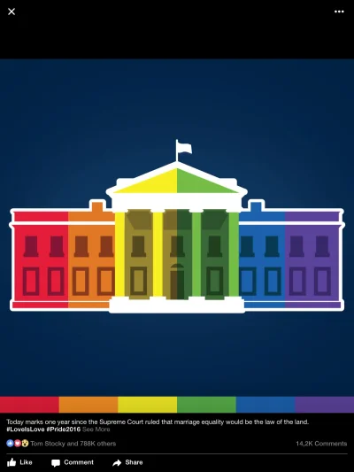 P.....s - White House na Facebooku.
#usa #whitehouse #pride #lgbt #duma
#4konserwy ...