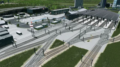 Bachal - #citiesskylines w końcu znalazłem trochę czasu i zacząłem głowny hub kolejow...