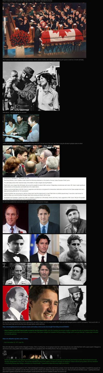 bastek66 - Na /pol/ wymyślili że Justin Trudeau (premier Kanady) jest synem Fidela #c...