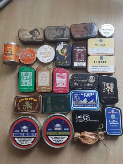 Ektrom - Moja kolekcja... Którą wybrać? (ʘ‿ʘ) #wykopsnuffersclub #snuff #tabaka