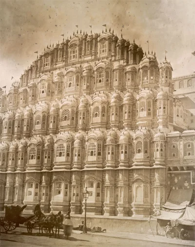 myrmekochoria - Pałac Wiatrów (Hawa Mahal), Indie (Jaipur) 1890.

"Pałac w Jaipurze...