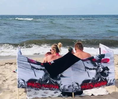 ZajawkaKipi - Plażowicze wyklęci, Husarią osłonięci #wakacje #morze #polska