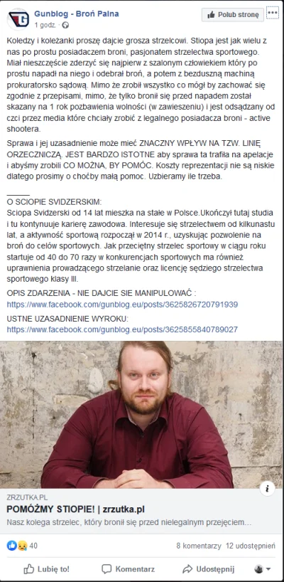 AloneShooter - Zbiórka jest legitna - firmuje ją Andrzej Leszczyński z Gun TV i Gunbl...