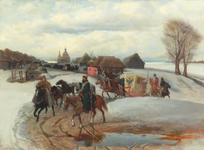 Hide - Vyacheslav Schwarz "The Spring Pilgrimage of the Tsarina, under Tsar Aleksy Mi...