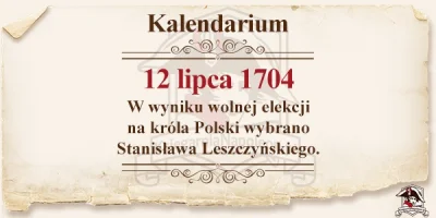 ksiegarnia_napoleon - #wolnaelekcja #krol #leszczynski #kalendarium