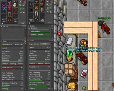 LostStrength - Ja również mam konto na sell na Antica 113Lvl Knight i 43Lvl Druid. Po...