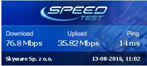 RezuNN - @nototaku: Nie wiem, czy sie zdecydowales, ale masz: 60mb/s download i 12mb/...