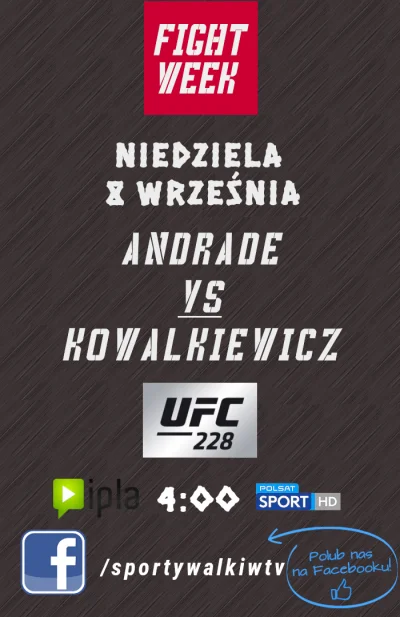 Poortland - Już za tydzień wielka numerowana gala ufc 228, a przede wszystkim powrót ...