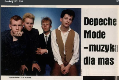 kontrowersje - ### Depeche Mode - muzyka dla mas ### ROBERT ZIĘBIŃSKI ### Przekrój 9 ...