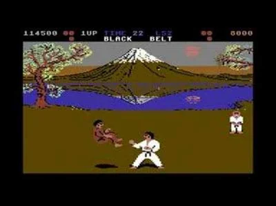 acidd - @Toniezarzutka: na C64 Karate Kid albo River Raid - nie pamiętam już - trochę...