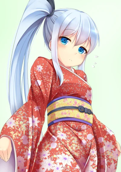 LlamaRzr - #randomanimeshit #originalcharacter #blushedface #kimono #sylwesterzrandom...